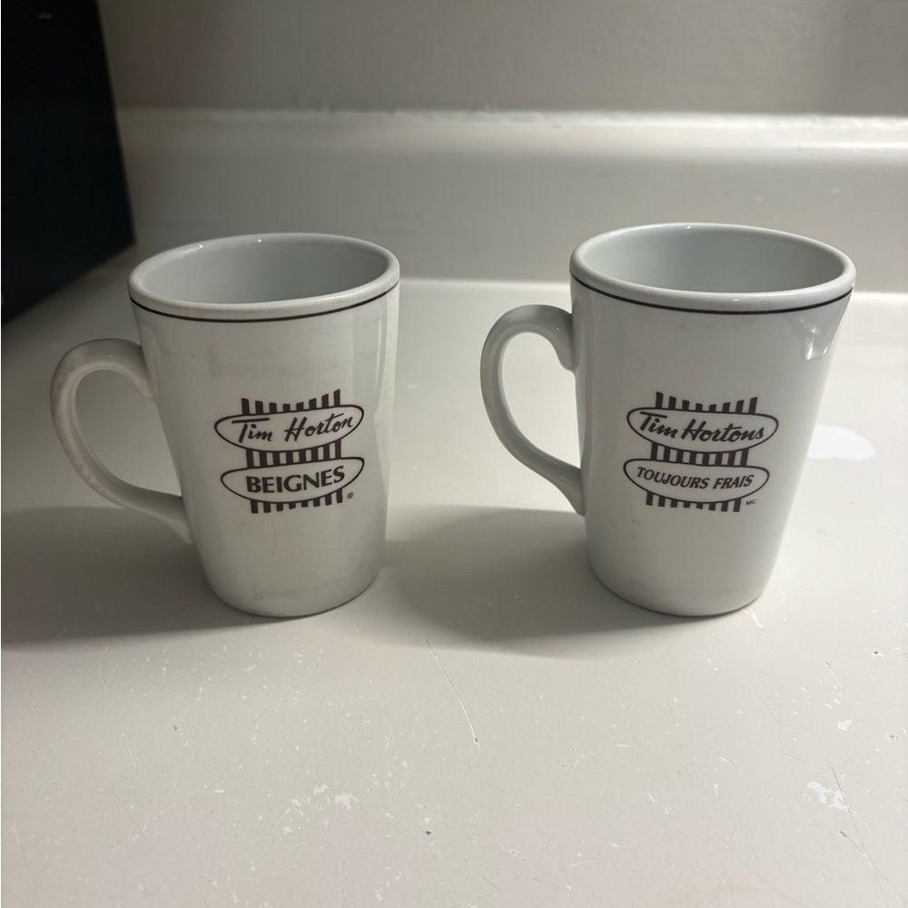 Vintage Tim Hortons coffee mugs